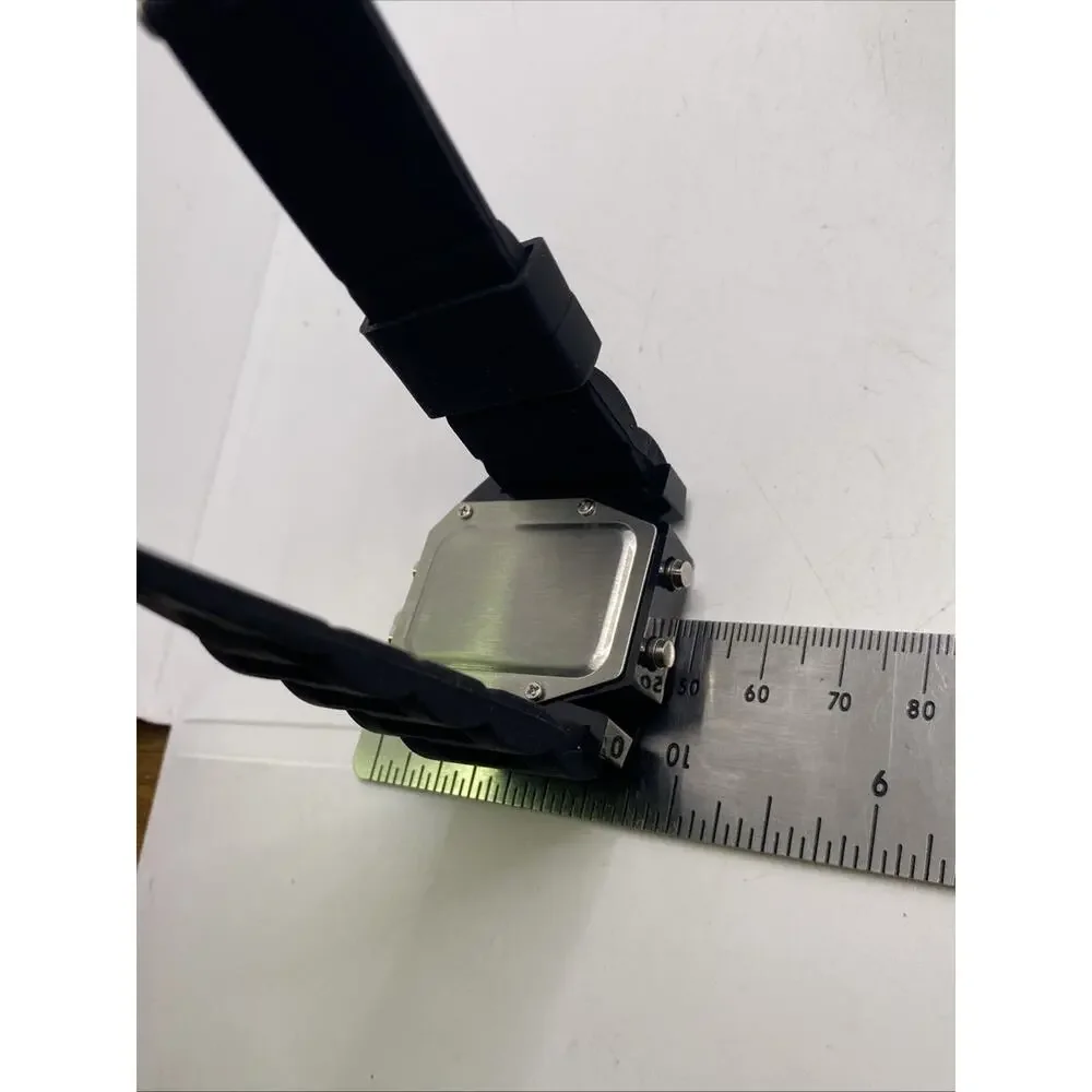 Mens Light Up UFO Aircraft Watch Works New Battery